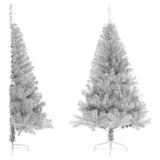 Kunstkerstboom Half Met Standaard 180 Cm Pet Kleurig Zilver