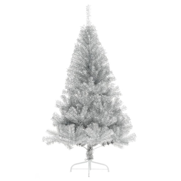 Kunstkerstboom Half Met Standaard 180 Cm Pet Kleurig Zilver