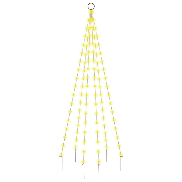 Vlaggenmast Kerstboom 108 Led's 180 Cm