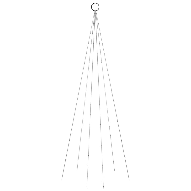 Vlaggenmast Kerstboom 108 Led's 180 Cm