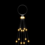 Vlaggenmast Kerstboom 108 Led's 180 Cm