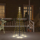 Vlaggenmast Kerstboom 108 Led's 180 Cm
