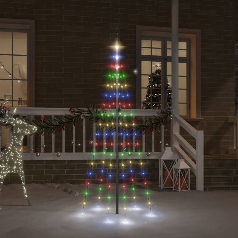Vlaggenmast Kerstboom 108 Led's 180 Cm
