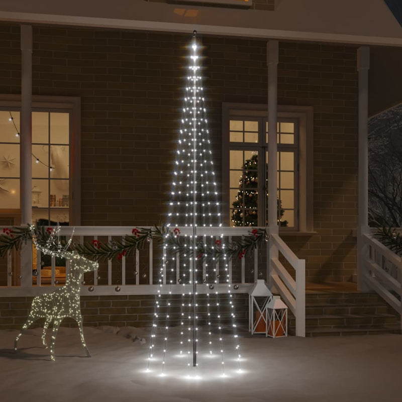 Vlaggenmast Kerstboom 108 Led's 180 Cm