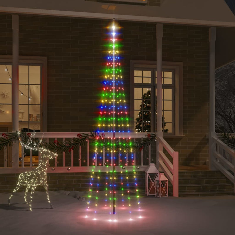 Vlaggenmast Kerstboom 108 Led's 180 Cm