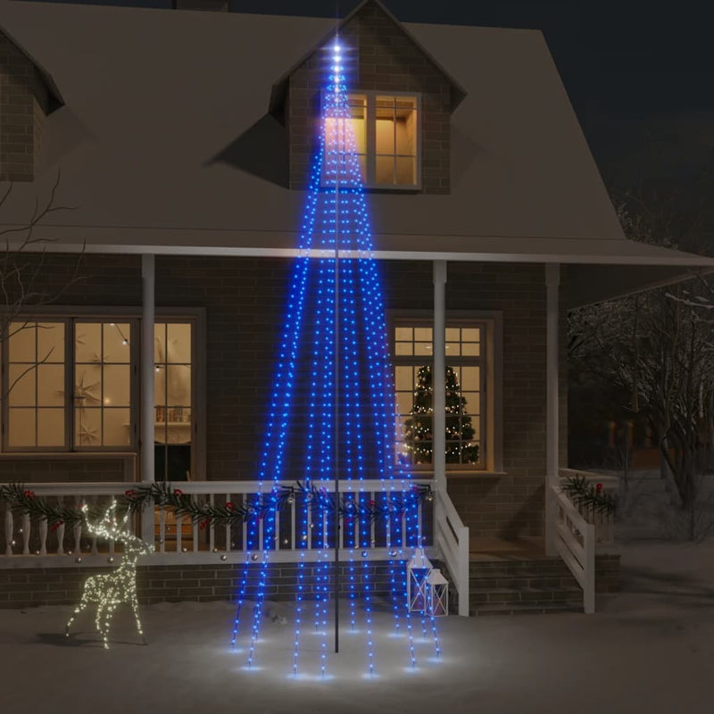 Vlaggenmast Kerstboom 108 Led's 180 Cm