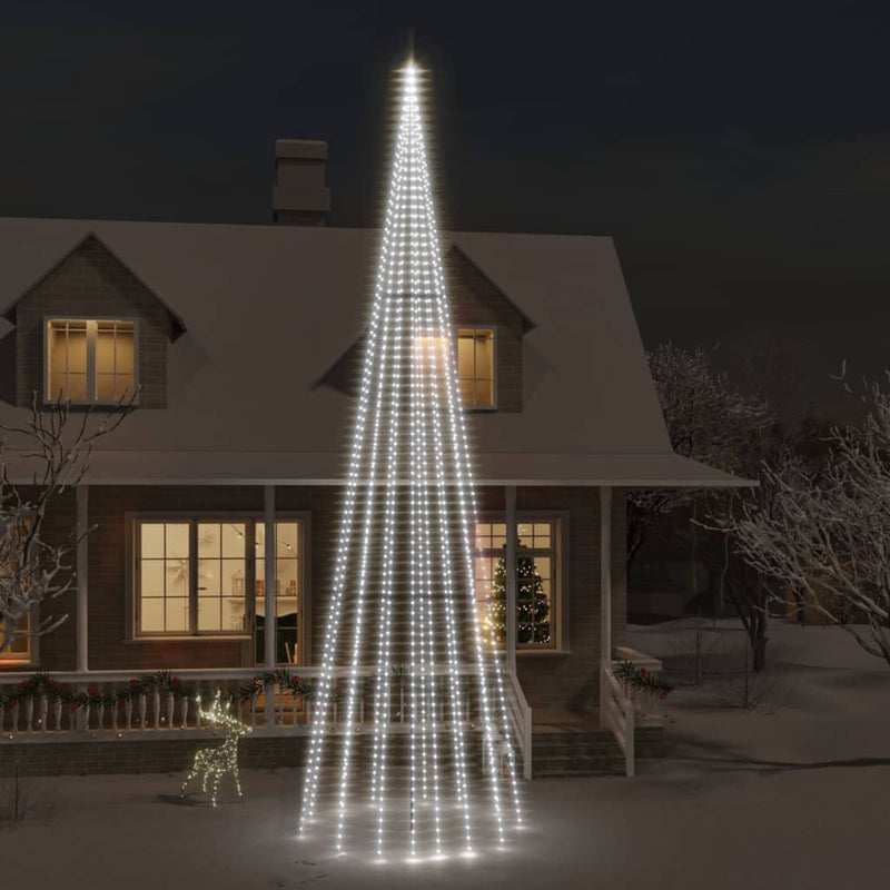 Vlaggenmast Kerstboom 108 Led's 180 Cm