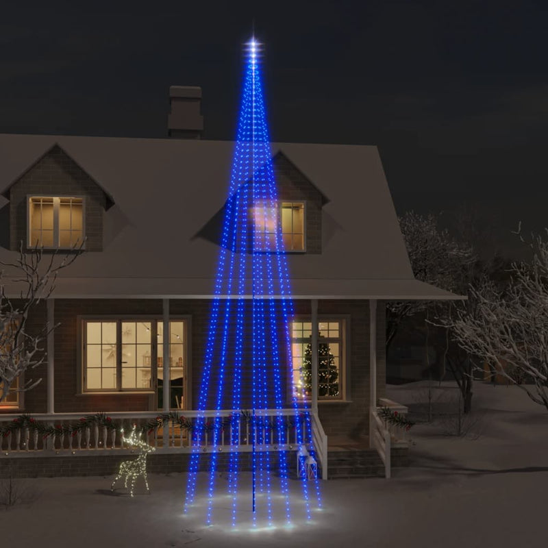 Vlaggenmast Kerstboom 108 Led's 180 Cm