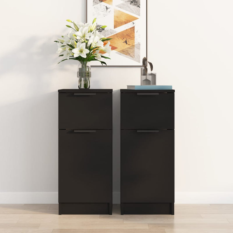 Dressoirs 30X30X70 Cm Bewerkt Hout Artisanaal Eikenkleur