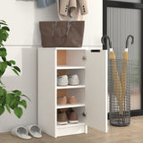 Schoenenkast 30X35X70 Cm Bewerkt Hout Wit