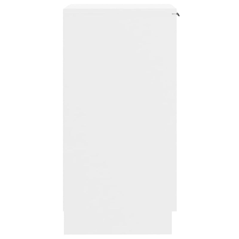 Schoenenkast 30X35X70 Cm Bewerkt Hout Wit
