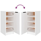 Schoenenkast 30X35X70 Cm Bewerkt Hout Wit