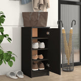 Schoenenkast 30X35X70 Cm Bewerkt Hout Zwart