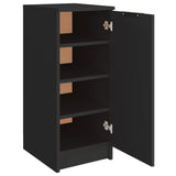 Schoenenkast 30X35X70 Cm Bewerkt Hout Zwart