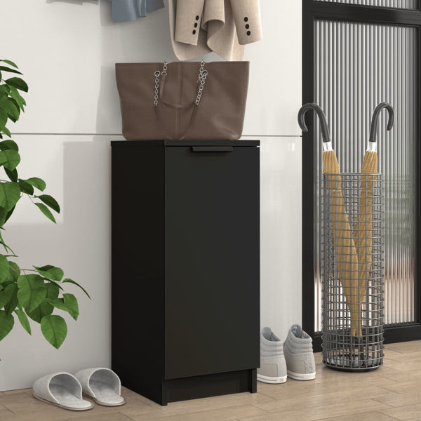 Schoenenkast 30X35X70 Cm Bewerkt Hout Zwart