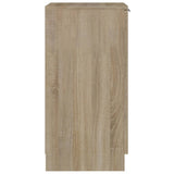 Schoenenkast 30X35X70 Cm Bewerkt Hout Kleurig Sonoma Eiken