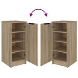 Schoenenkast 30X35X70 Cm Bewerkt Hout Kleurig Sonoma Eiken
