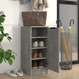 Schoenenkast 30X35X70 Cm Bewerkt Hout Betongrijs