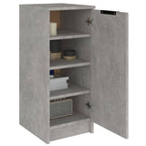 Schoenenkast 30X35X70 Cm Bewerkt Hout Betongrijs