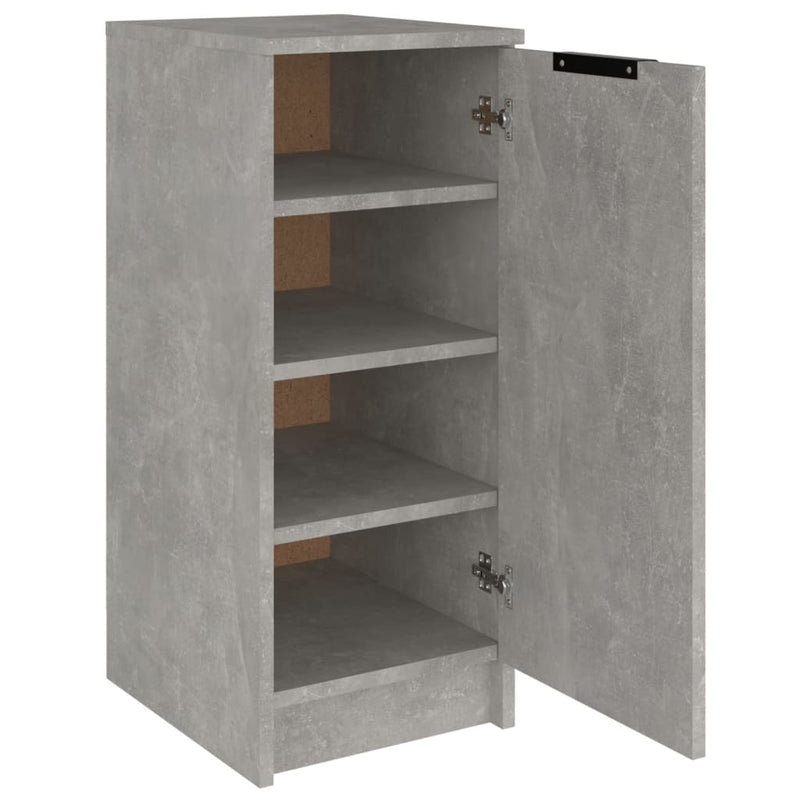 Schoenenkast 30X35X70 Cm Bewerkt Hout Betongrijs