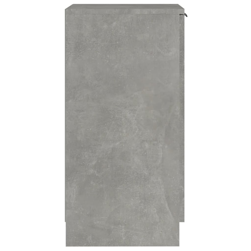 Schoenenkast 30X35X70 Cm Bewerkt Hout Betongrijs