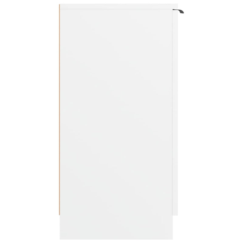 Schoenenkast 59X35X70 Cm Bewerkt Hout Wit