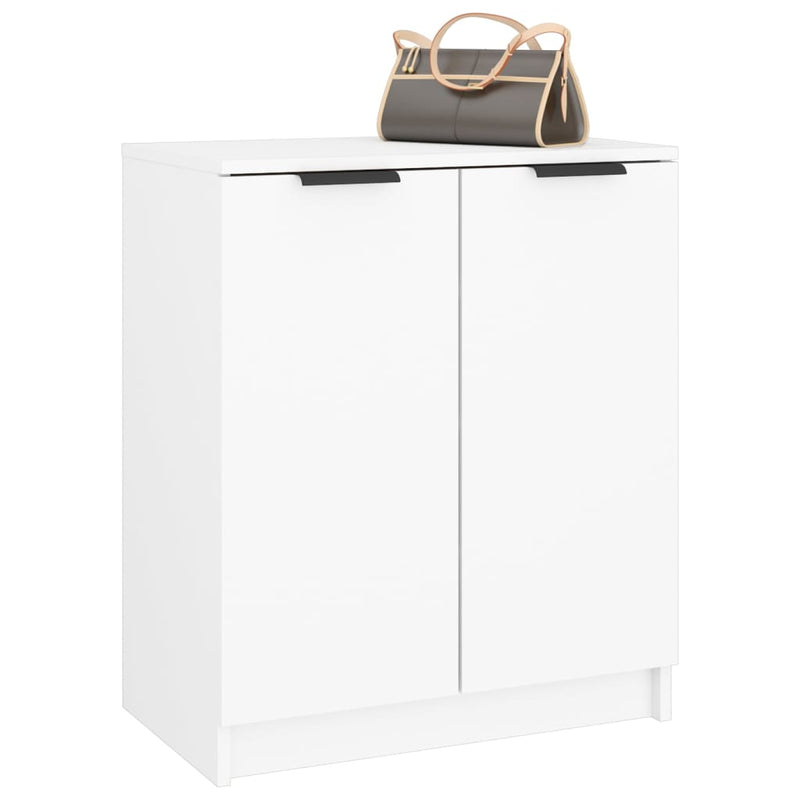 Schoenenkast 59X35X70 Cm Bewerkt Hout Wit