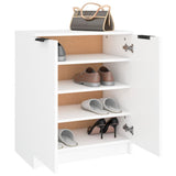 Schoenenkast 59X35X70 Cm Bewerkt Hout Wit