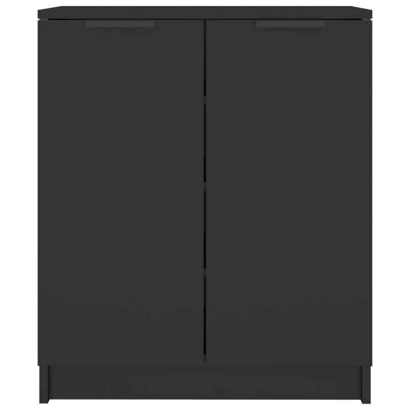 Schoenenkast 59X35X70 Cm Bewerkt Hout Zwart