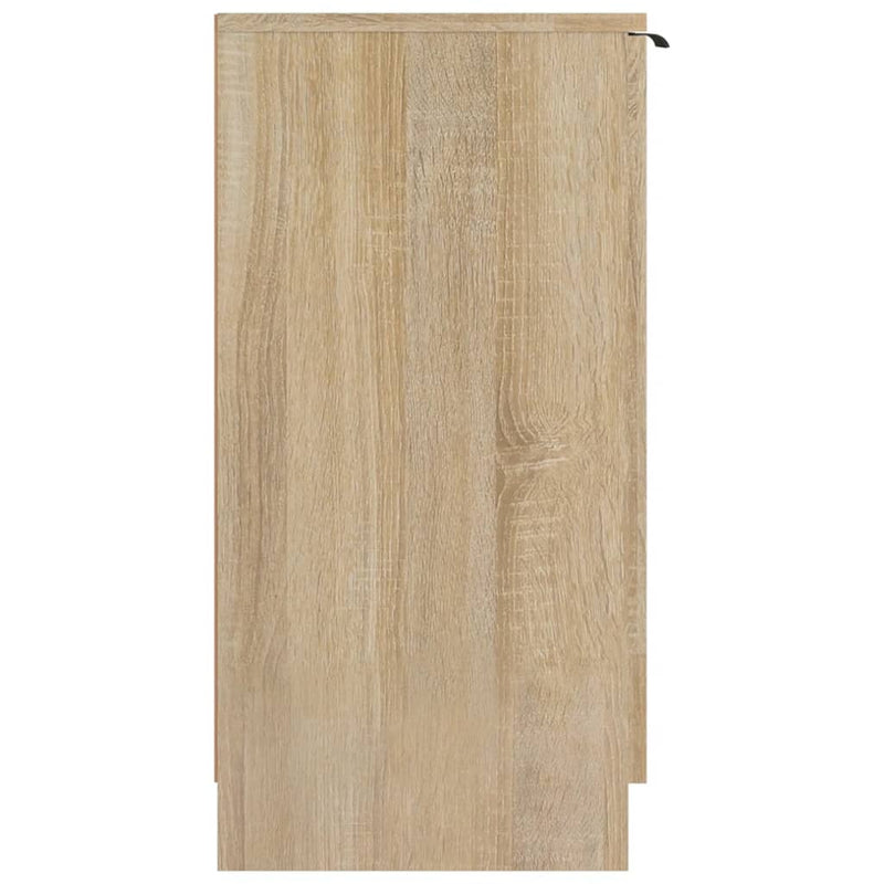 Schoenenkast 59X35X70 Cm Bewerkt Hout Kleurig Sonoma Eiken