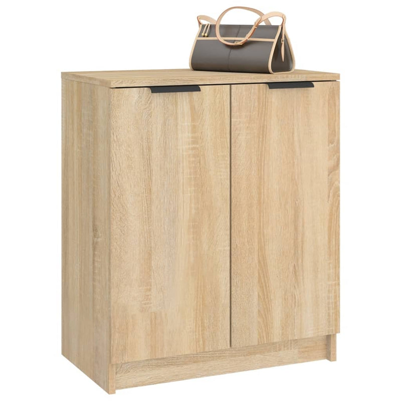 Schoenenkast 59X35X70 Cm Bewerkt Hout Kleurig Sonoma Eiken