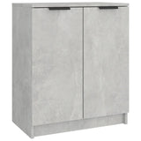 Schoenenkast 59X35X70 Cm Bewerkt Hout Betongrijs