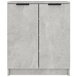 Schoenenkast 59X35X70 Cm Bewerkt Hout Betongrijs