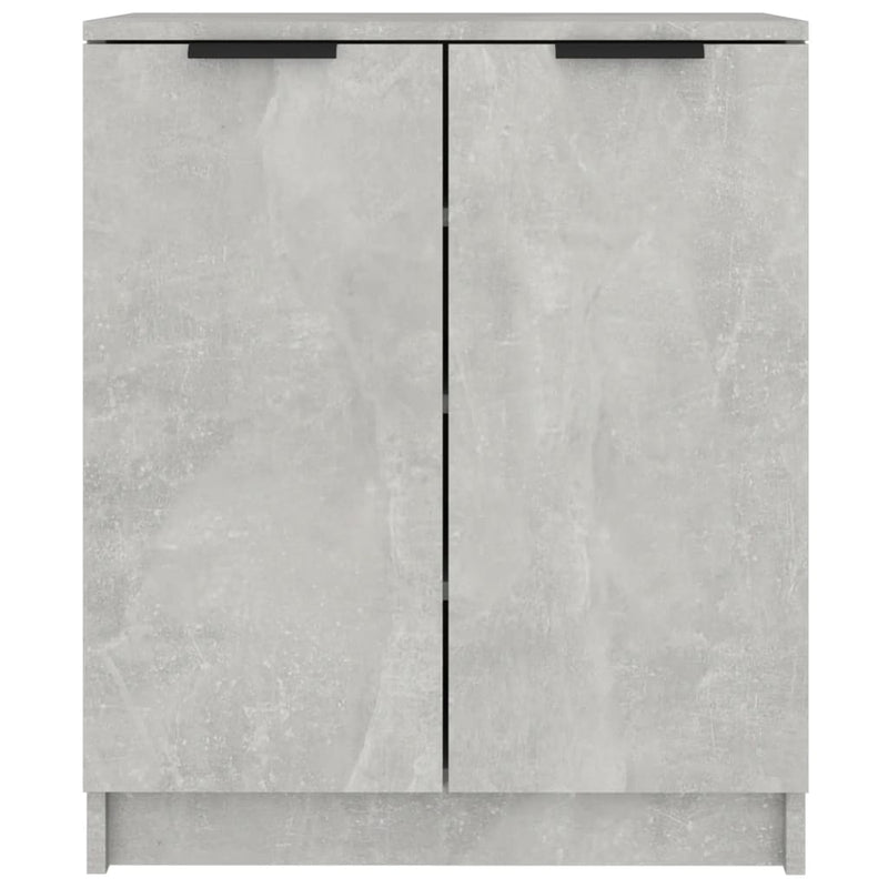 Schoenenkast 59X35X70 Cm Bewerkt Hout Betongrijs