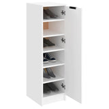 Schoenenkast 30X35X100 Cm Bewerkt Hout Wit