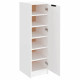 Schoenenkast 30X35X100 Cm Bewerkt Hout Wit