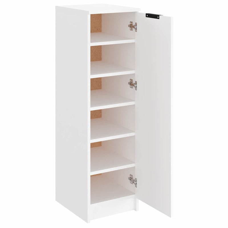Schoenenkast 30X35X100 Cm Bewerkt Hout Wit