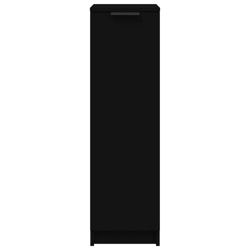 Schoenenkast 30X35X100 Cm Bewerkt Hout Zwart