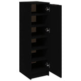 Schoenenkast 30X35X100 Cm Bewerkt Hout Zwart