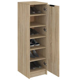 Schoenenkast 30X35X100 Cm Bewerkt Hout Kleurig Sonoma Eiken