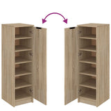 Schoenenkast 30X35X100 Cm Bewerkt Hout Kleurig Sonoma Eiken