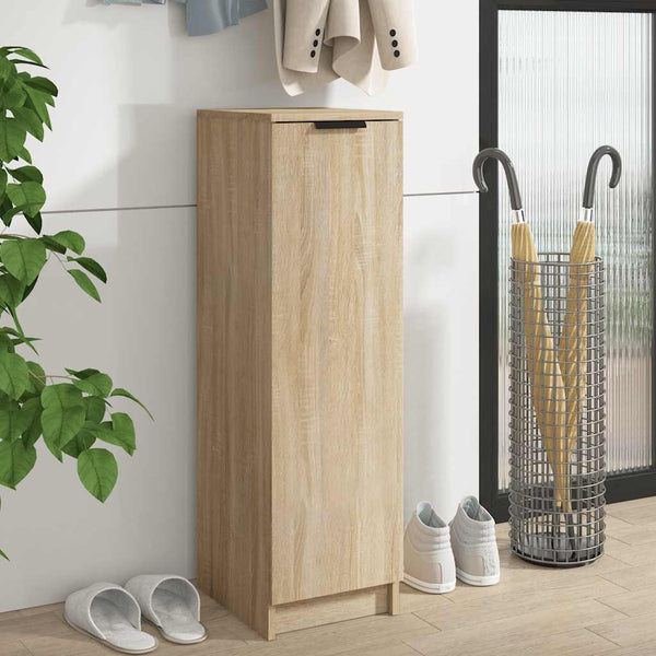 Schoenenkast 30X35X100 Cm Bewerkt Hout Kleurig Sonoma Eiken