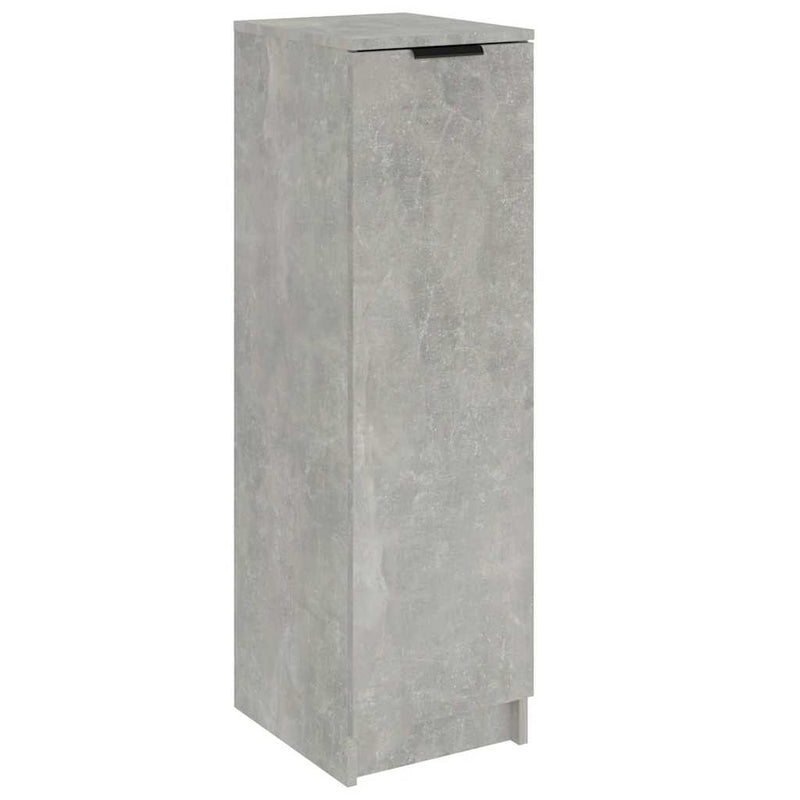 Schoenenkast 30X35X100 Cm Bewerkt Hout Betongrijs