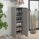 Schoenenkast 30X35X100 Cm Bewerkt Hout Betongrijs