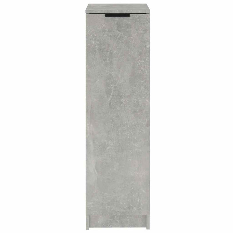 Schoenenkast 30X35X100 Cm Bewerkt Hout Betongrijs