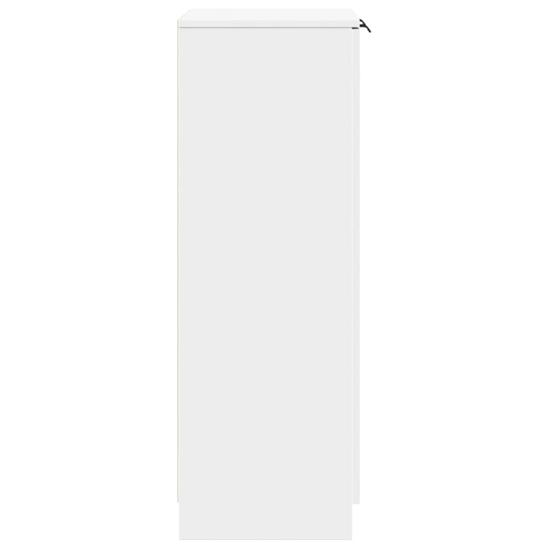 Schoenenkast 59X35X100,5 Cm Bewerkt Hout Wit