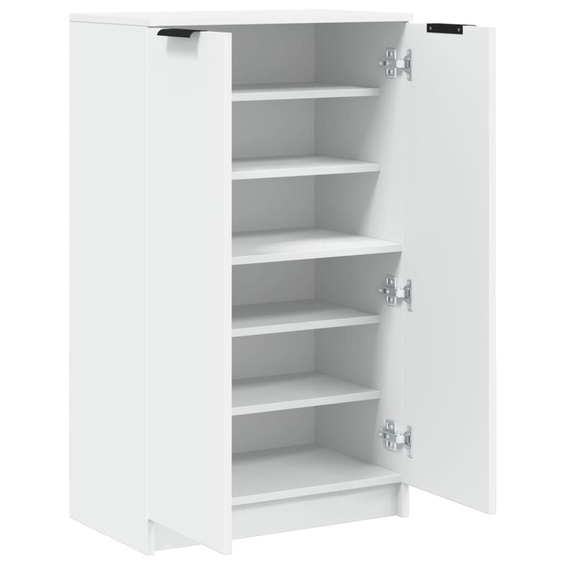 Schoenenkast 59X35X100,5 Cm Bewerkt Hout Wit