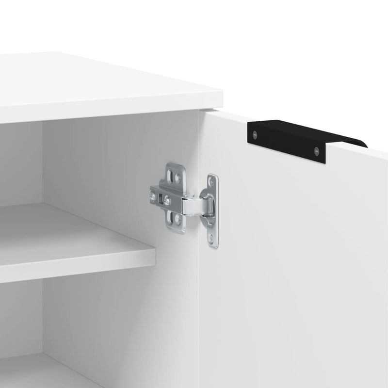 Schoenenkast 59X35X100,5 Cm Bewerkt Hout Wit