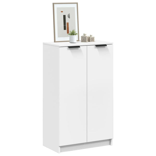 Schoenenkast 59X35X100,5 Cm Bewerkt Hout Wit