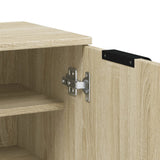 Schoenenkast 59X35X100,5 Cm Bewerkt Hout Kleurig Sonoma Eiken